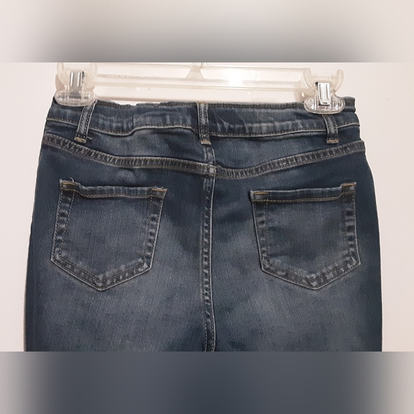 Cat & Jack Jeans Crochet Lace Trim Adjustable Waist - Picture 4 of 8